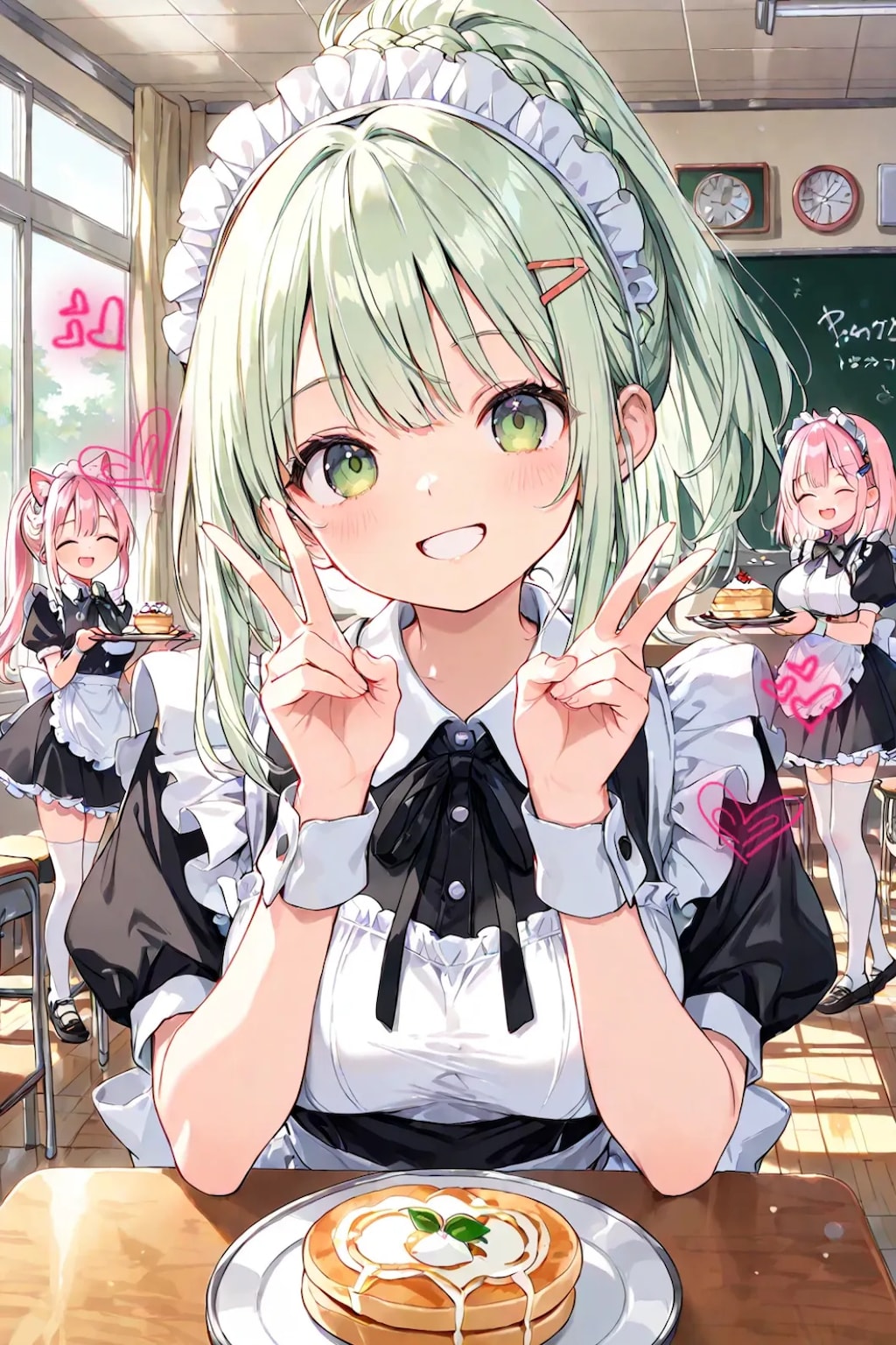 学園祭のメイドカフェ♡