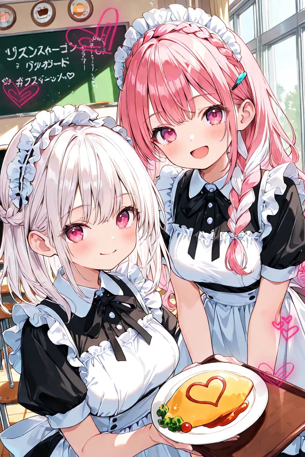 学園祭のメイドカフェ♡