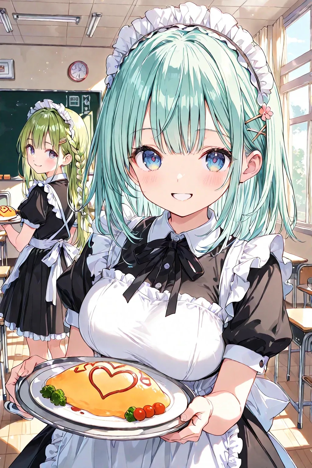 学園祭のメイドカフェ♡