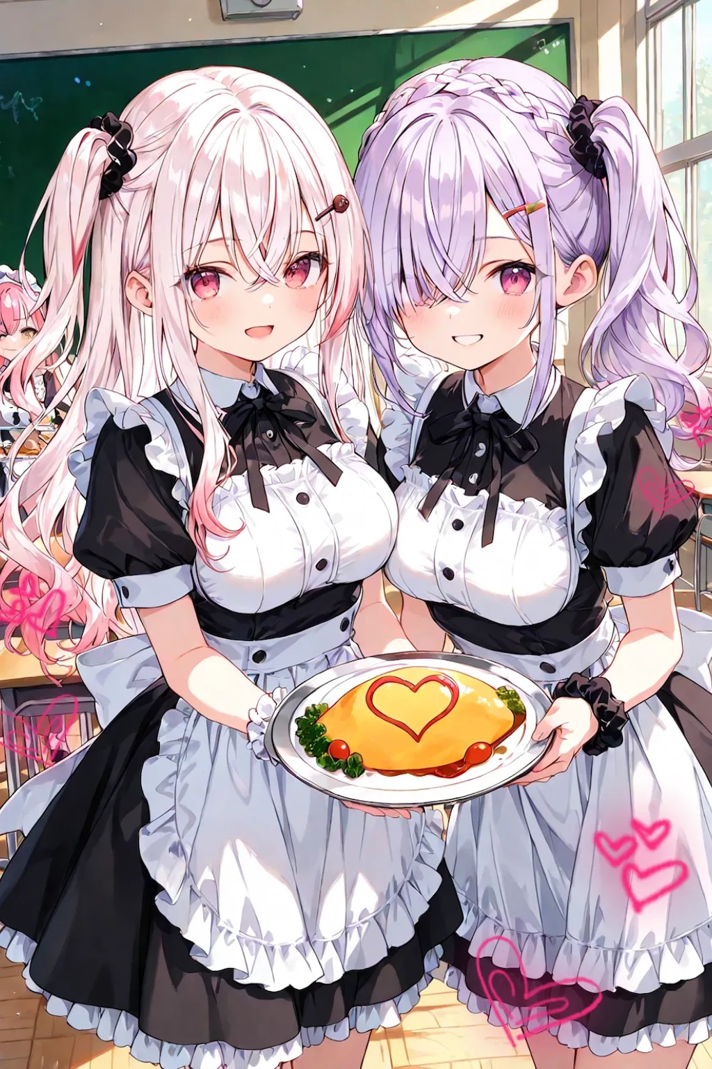学園祭のメイドカフェ♡