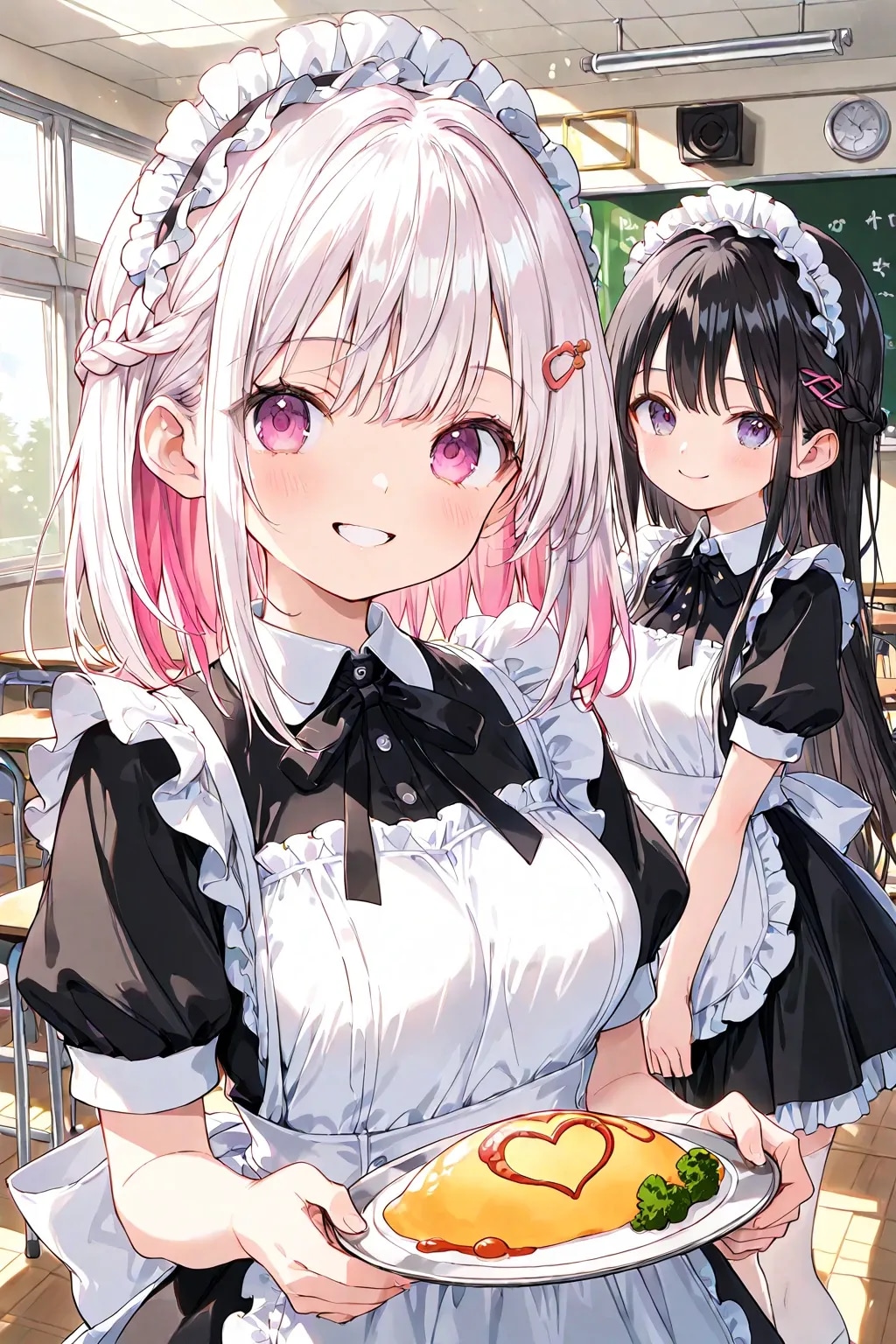 学園祭のメイドカフェ♡