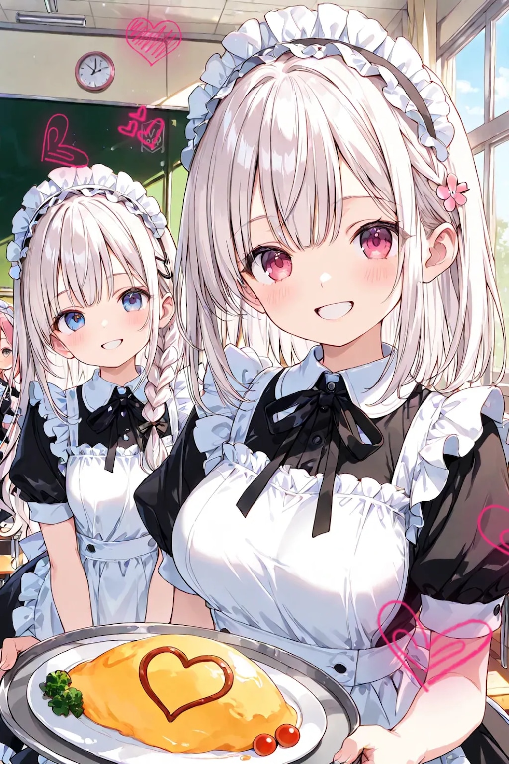 学園祭のメイドカフェ♡