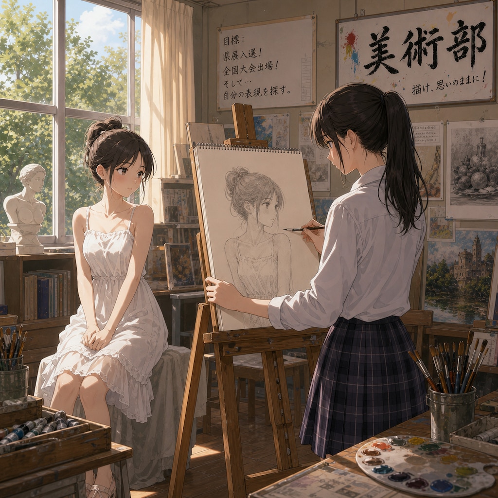 美術部少女