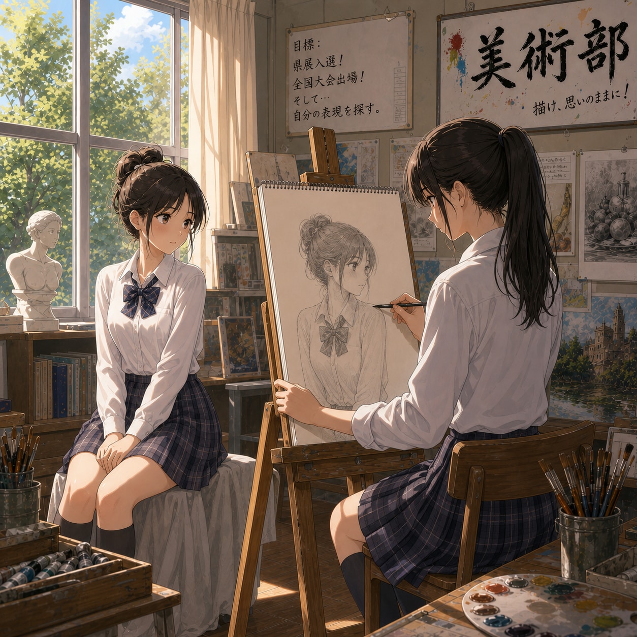 美術部少女 | の人気AIイラスト・グラビア