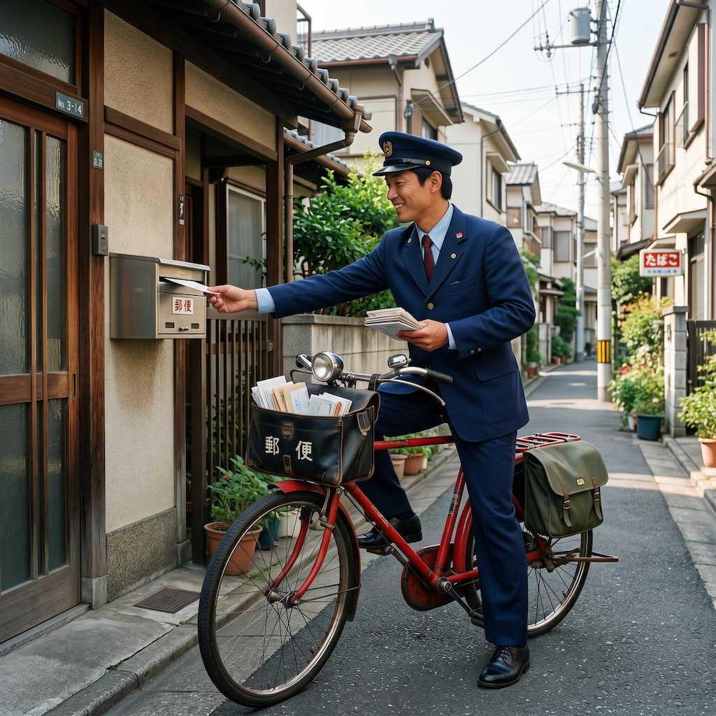 昭和レトロ　郵便屋さん