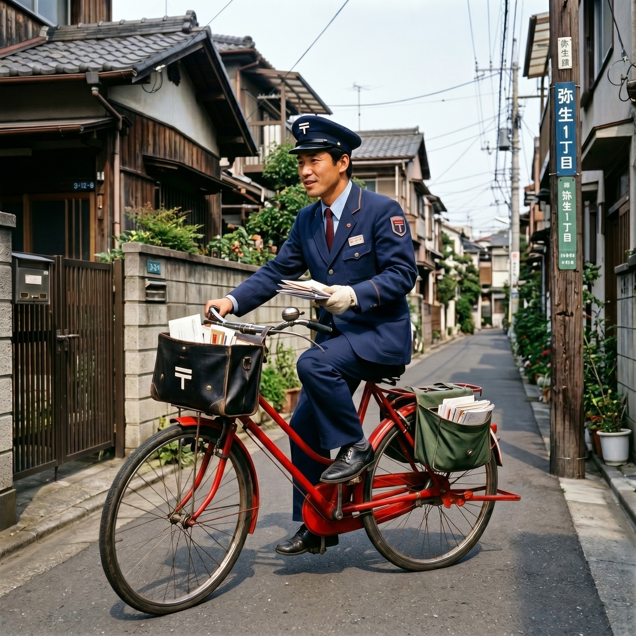 昭和レトロ　郵便屋さん