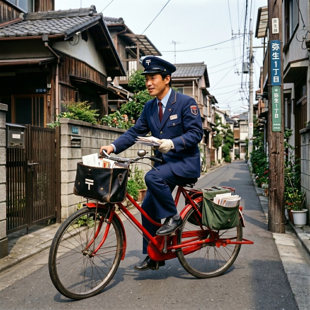 昭和レトロ　郵便屋さん