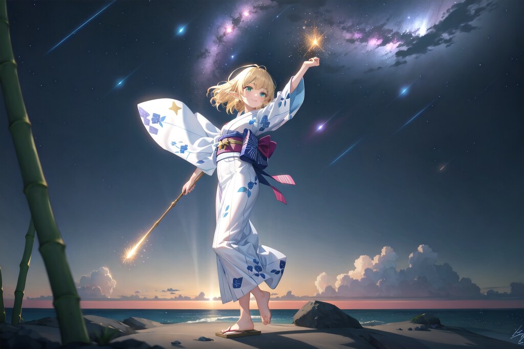 星空を見上げて