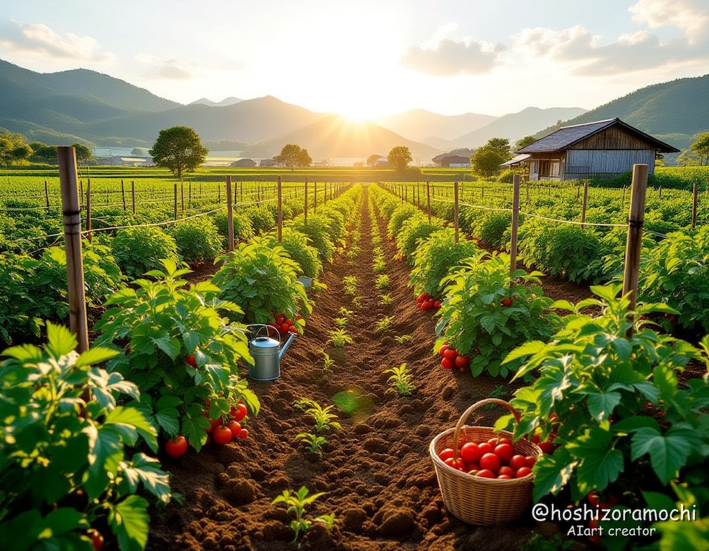 夏の記憶とトマト畑 - Summer memories and tomato fields