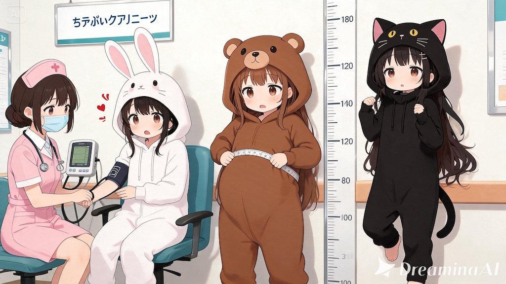 【#ちちぷいクリニック】登場人物は生成機能の子かはわかりません。