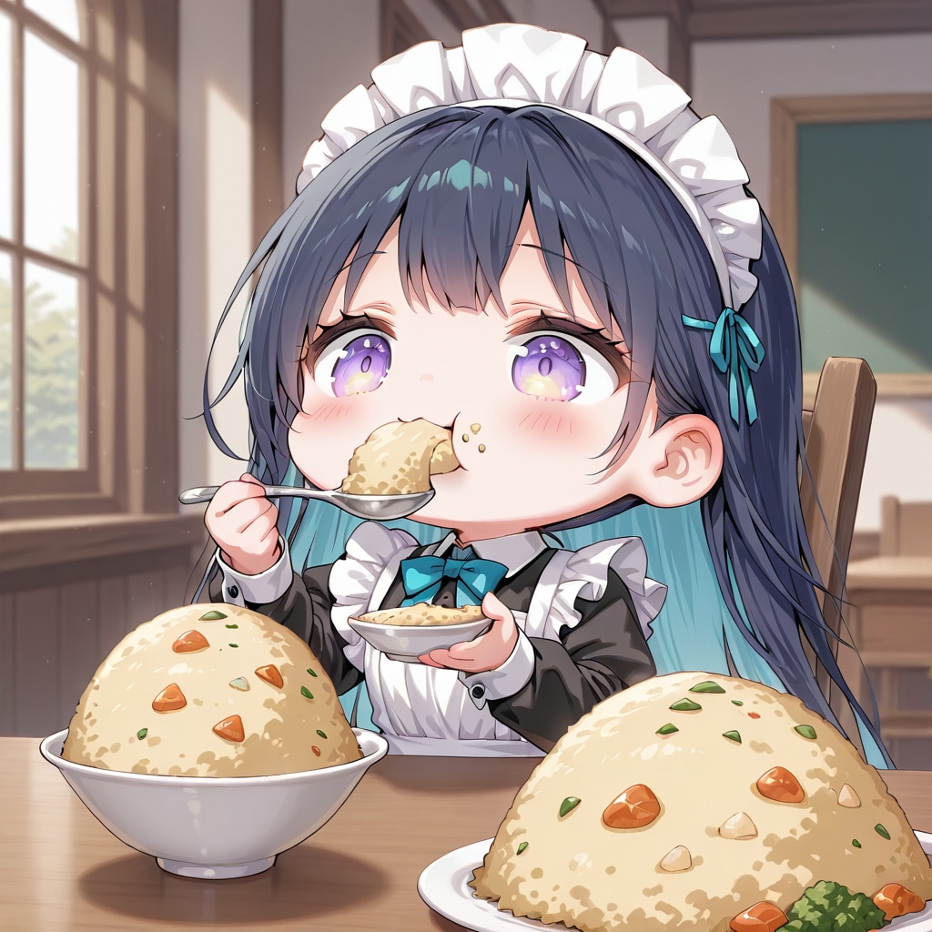 QILINのチャーハンを食べる