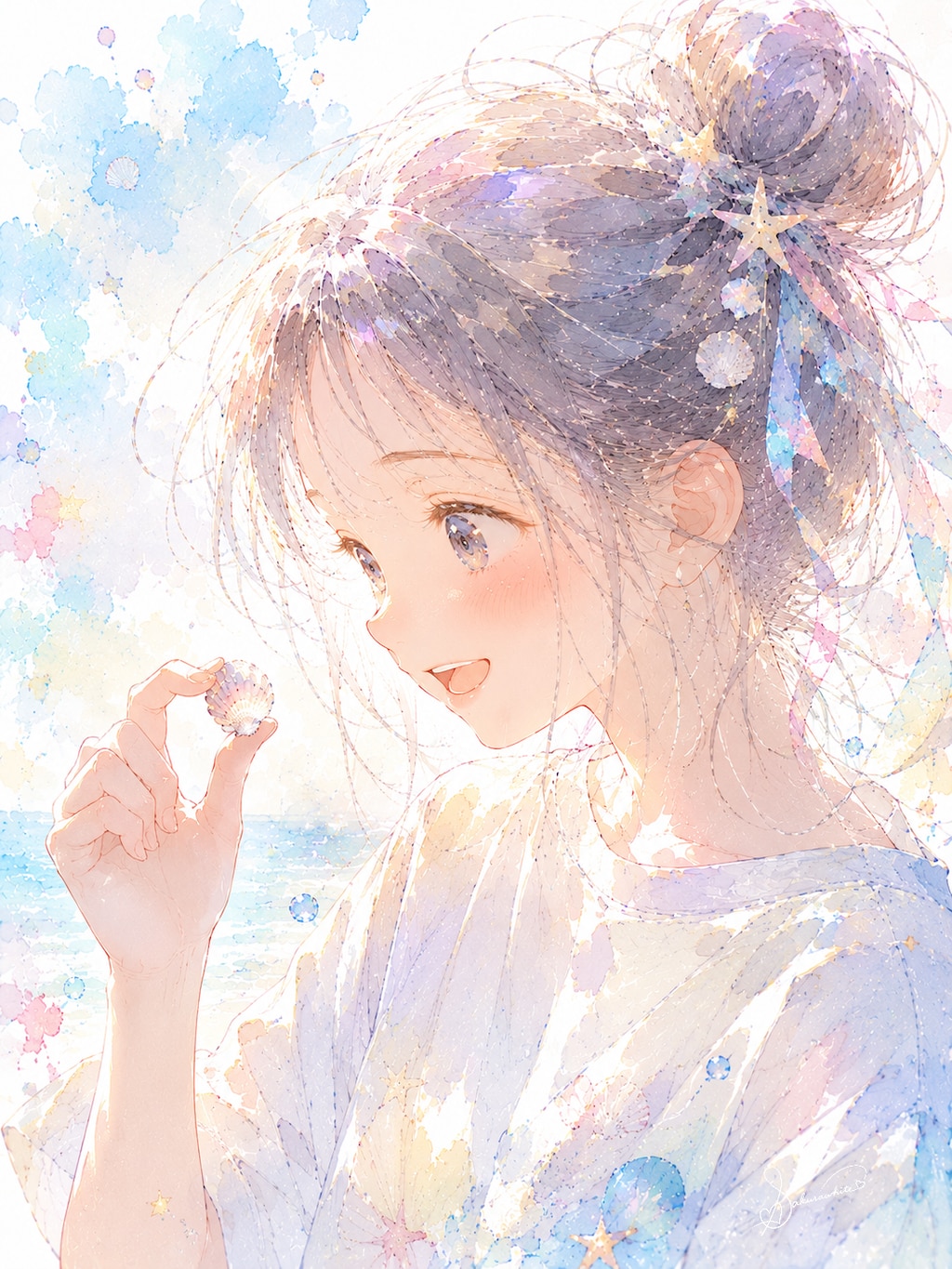 Tシャツと海