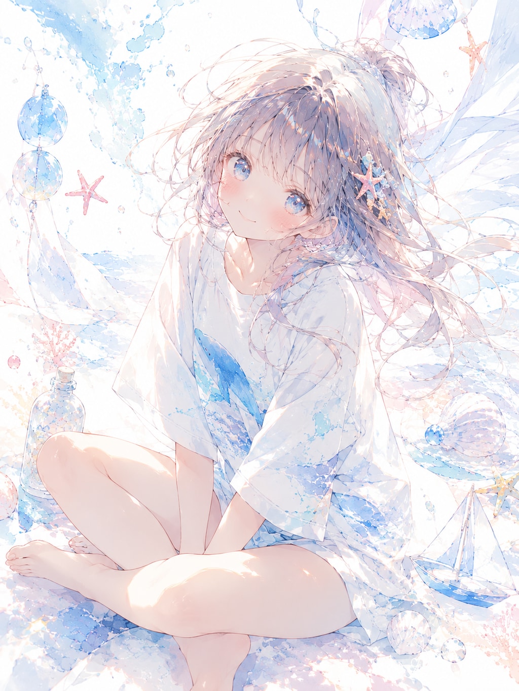 Tシャツと海