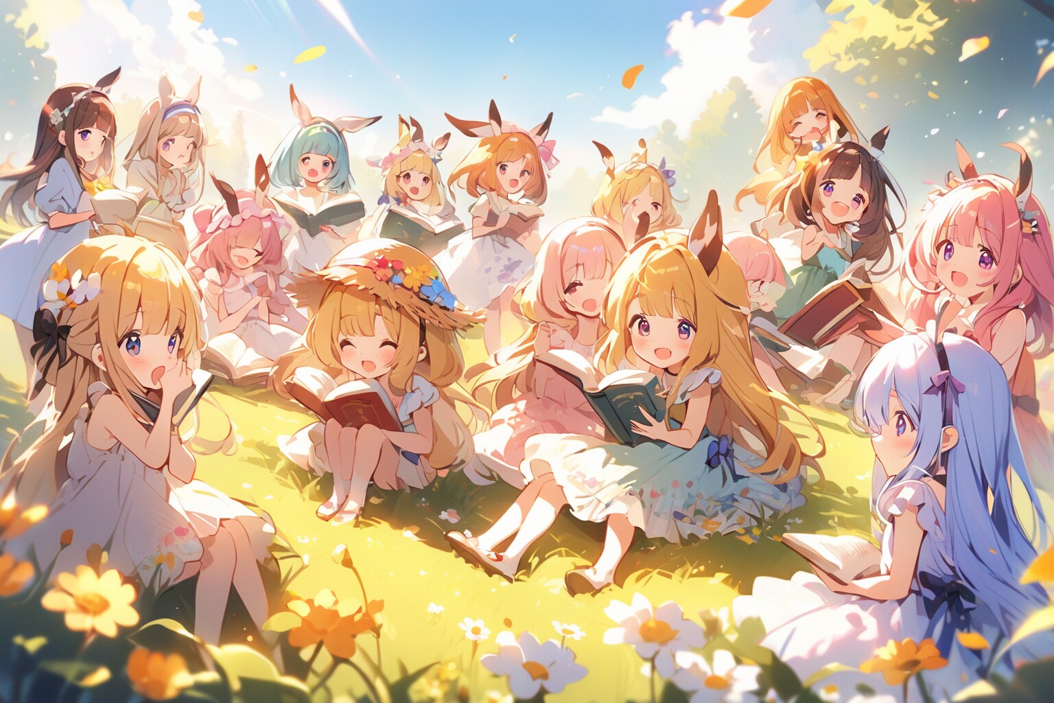 みんなで集まると楽しいね。 | の人気AIイラスト・グラビア