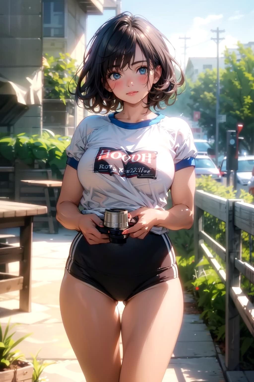 カメラを持った彼女