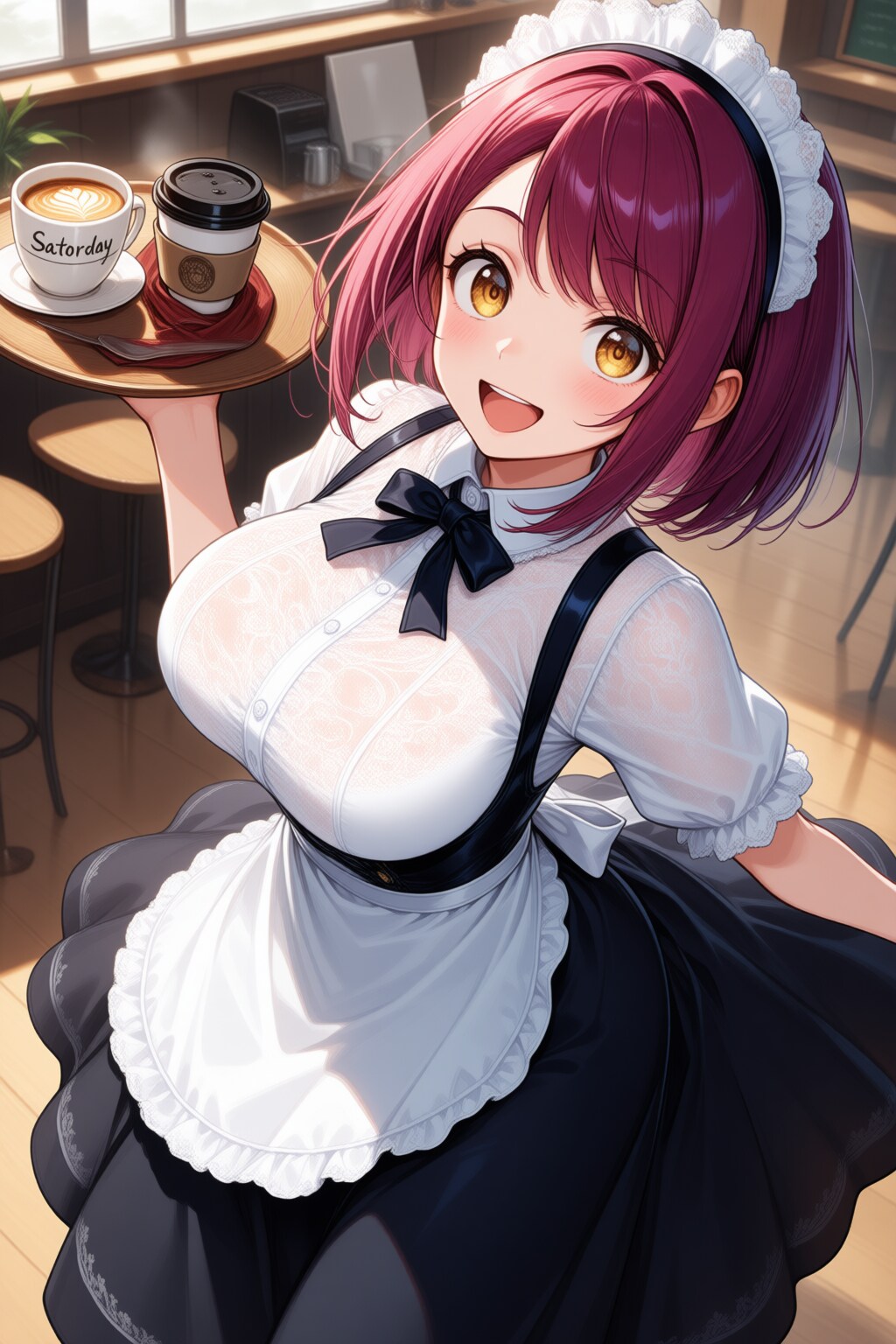 おはようございます（挨拶メイドの芽衣ちゃん）