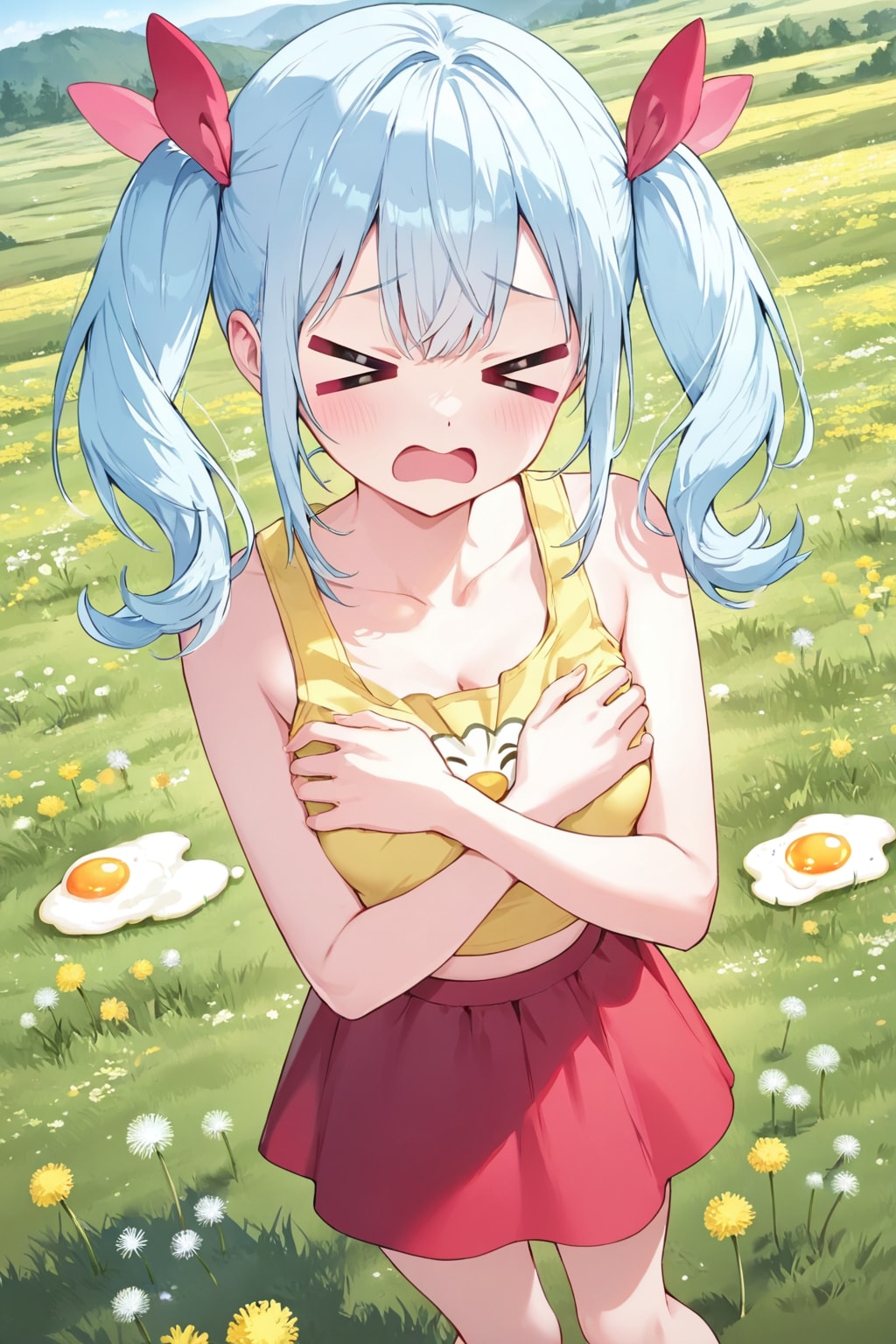 青髪ちゃん | の人気AIイラスト・グラビア