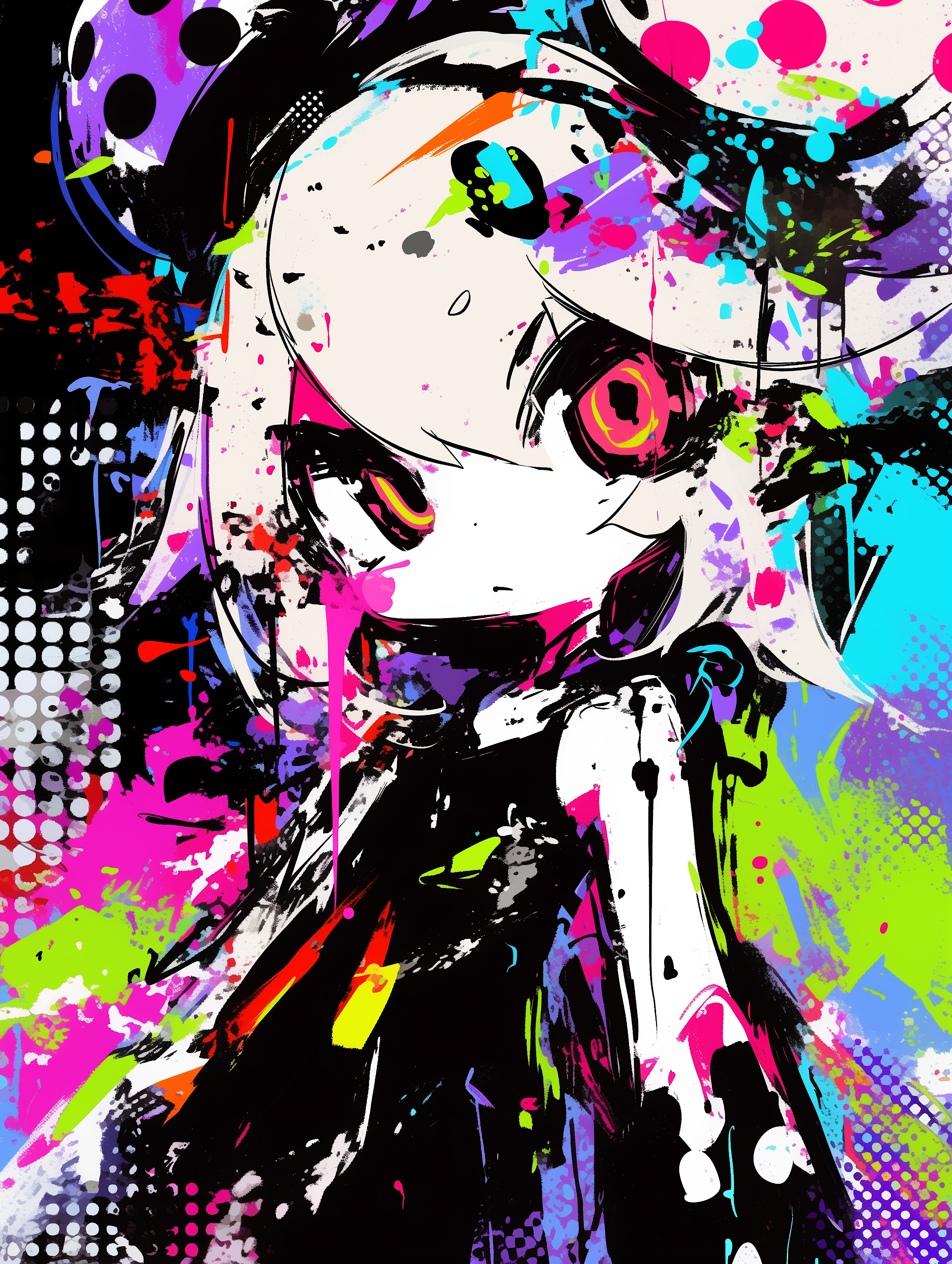 水玉 #3 | の人気AIイラスト・グラビア