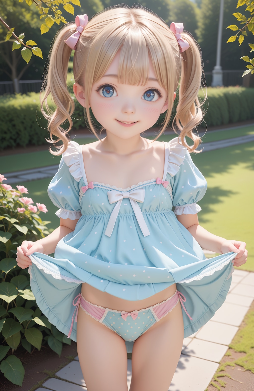 パンツ❓穿いてるよ⁉️(*^_^*)😄【model：waiShufflePDXL_v20】