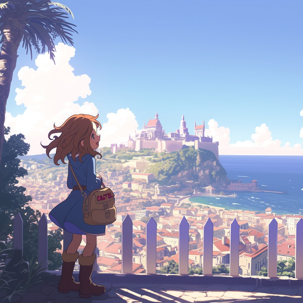 ニースの街と女の子 City of Nice and girls