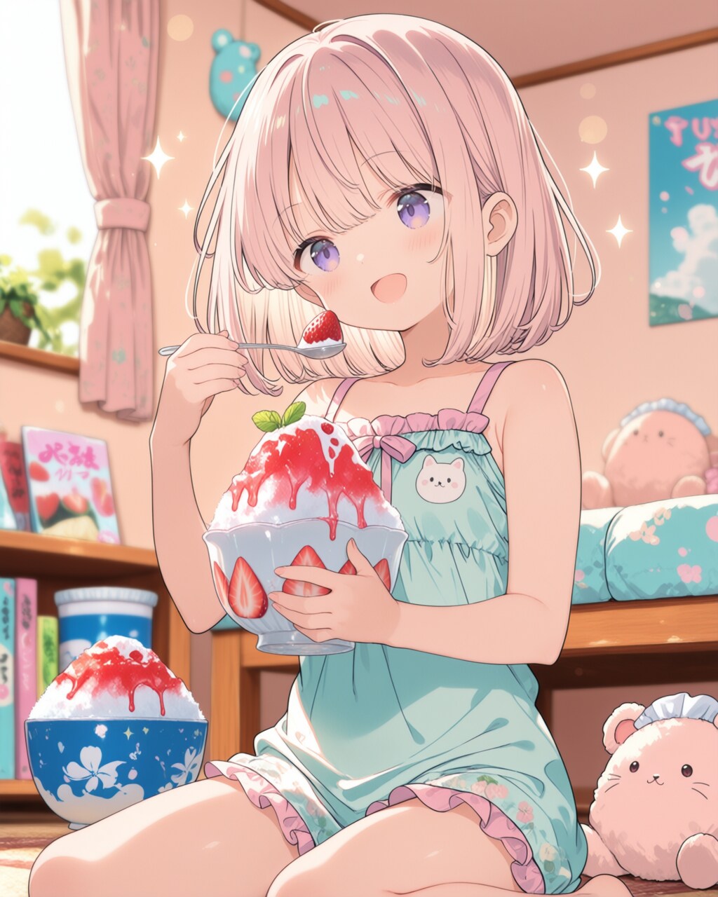 7月25日はかき氷の日　～一気食べに挑戦～