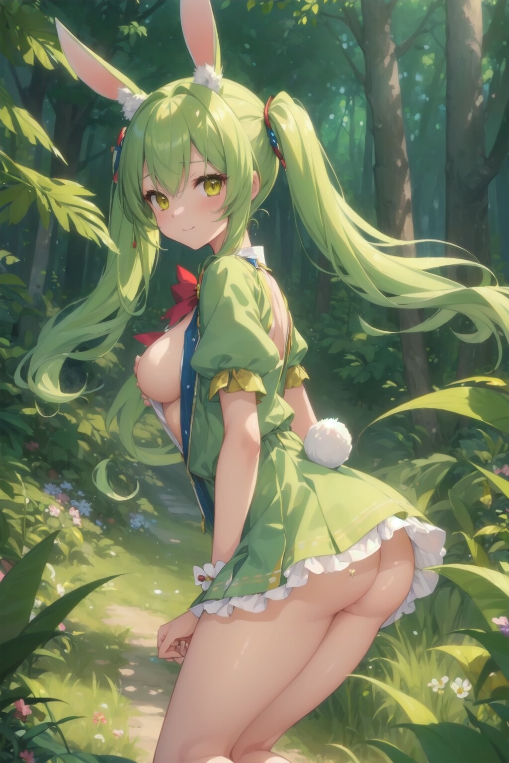 森の中のバニー剣士さん