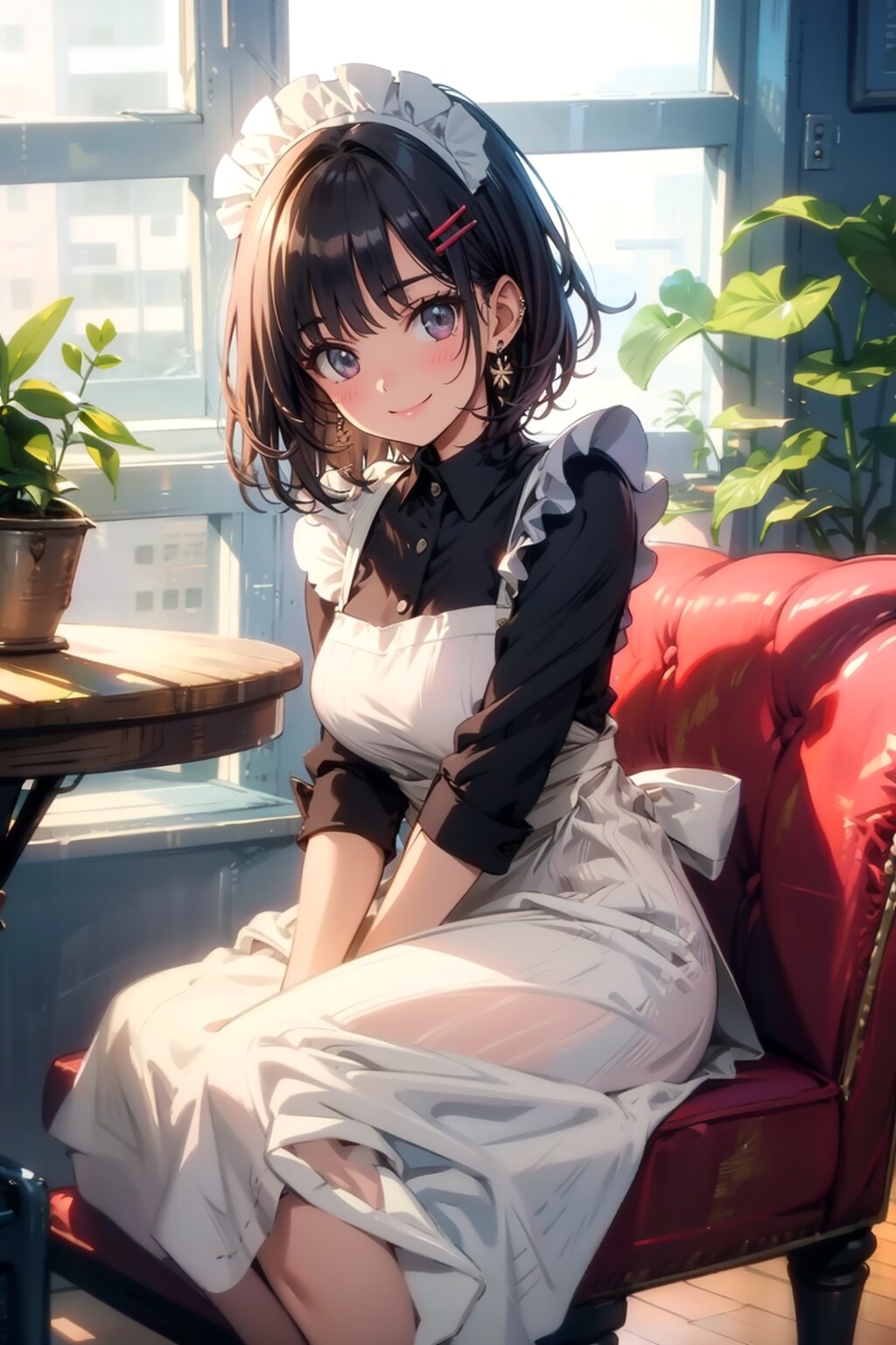 お出迎えメイドさん