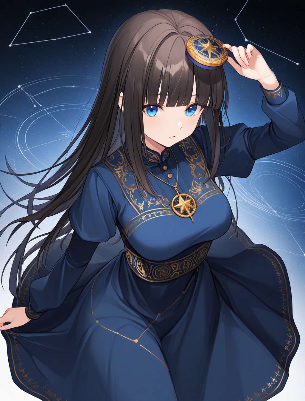 星座早見盤ドレス
