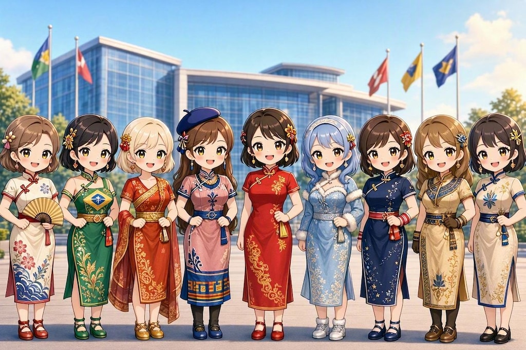 【チャイナドレス見たい】ちびチャイナ服祭り