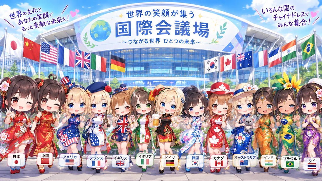 【チャイナドレス見たい】ちびチャイナ服祭り