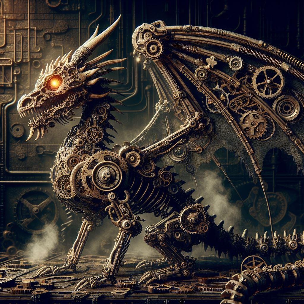 機械仕掛けのスケルトンドラゴン