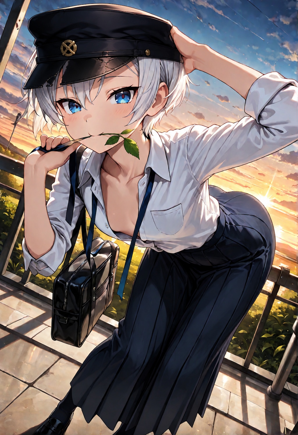 着崩しロンスカ制服