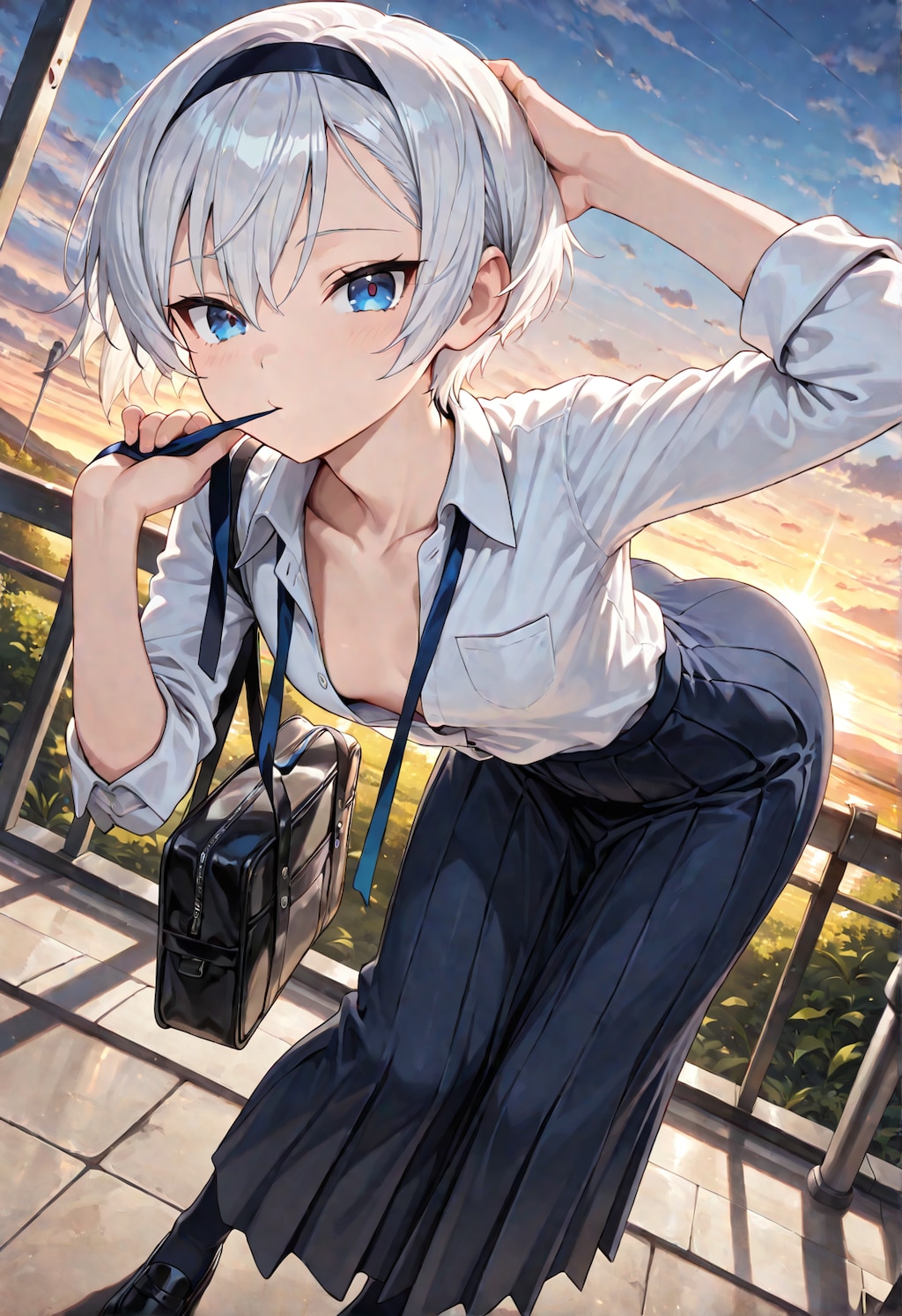 着崩しロンスカ制服