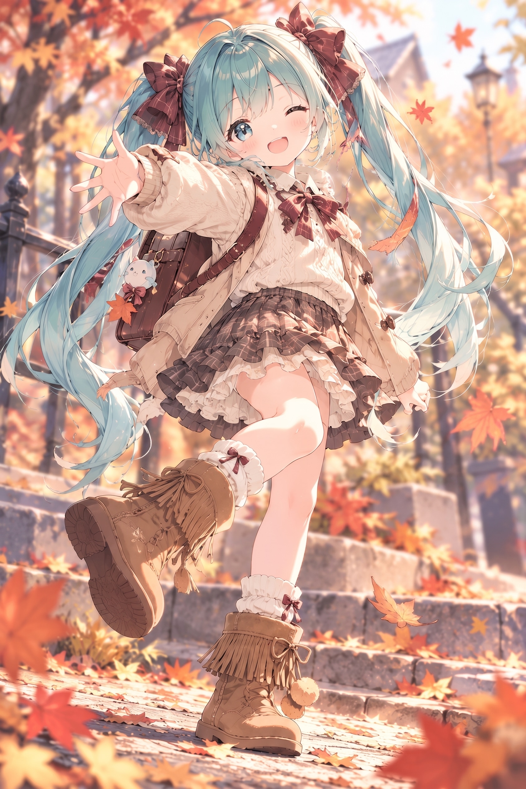 フリンジブーツの秋コーデ | の人気AIイラスト・グラビア