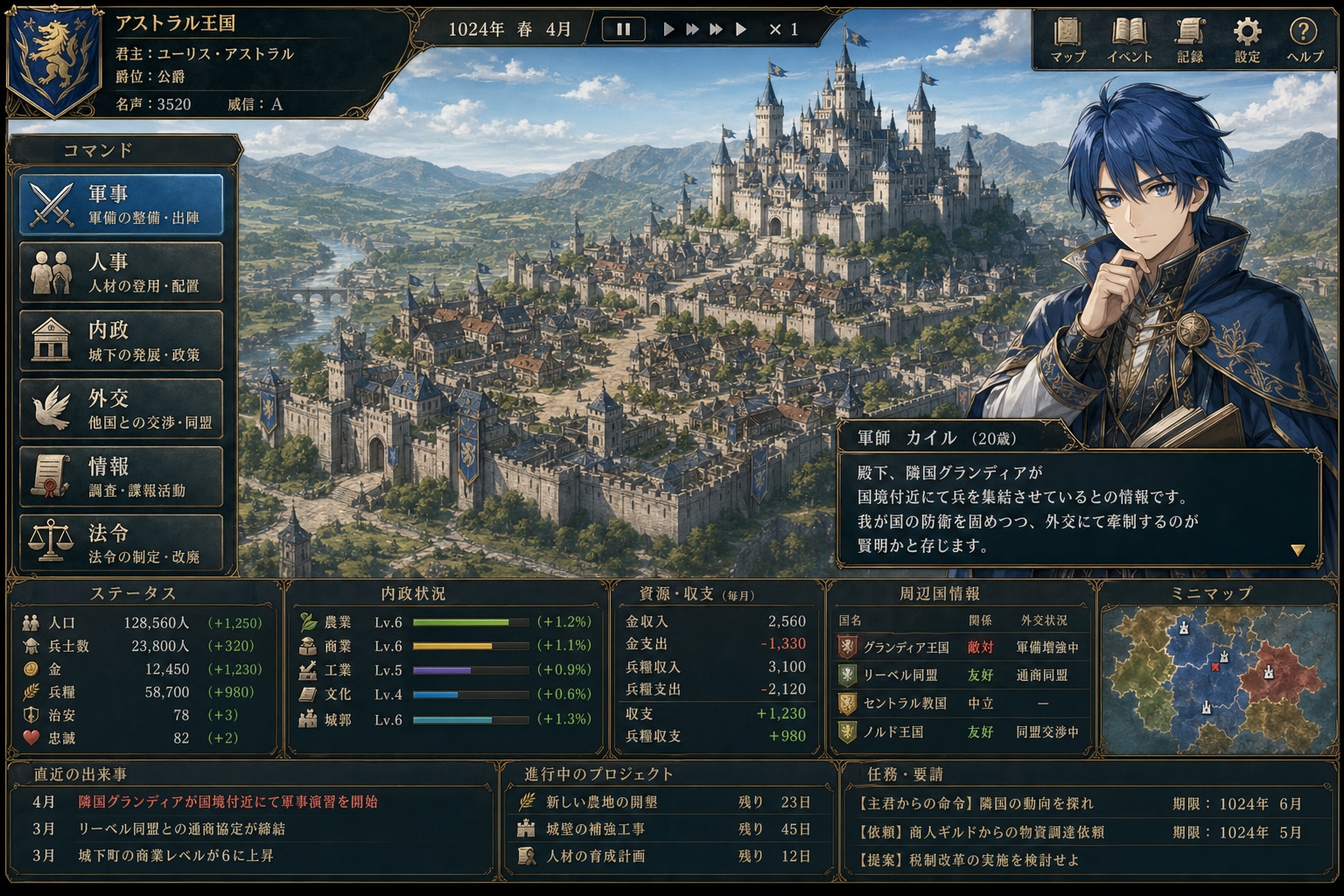 ファンタジー戦略シミュレーション