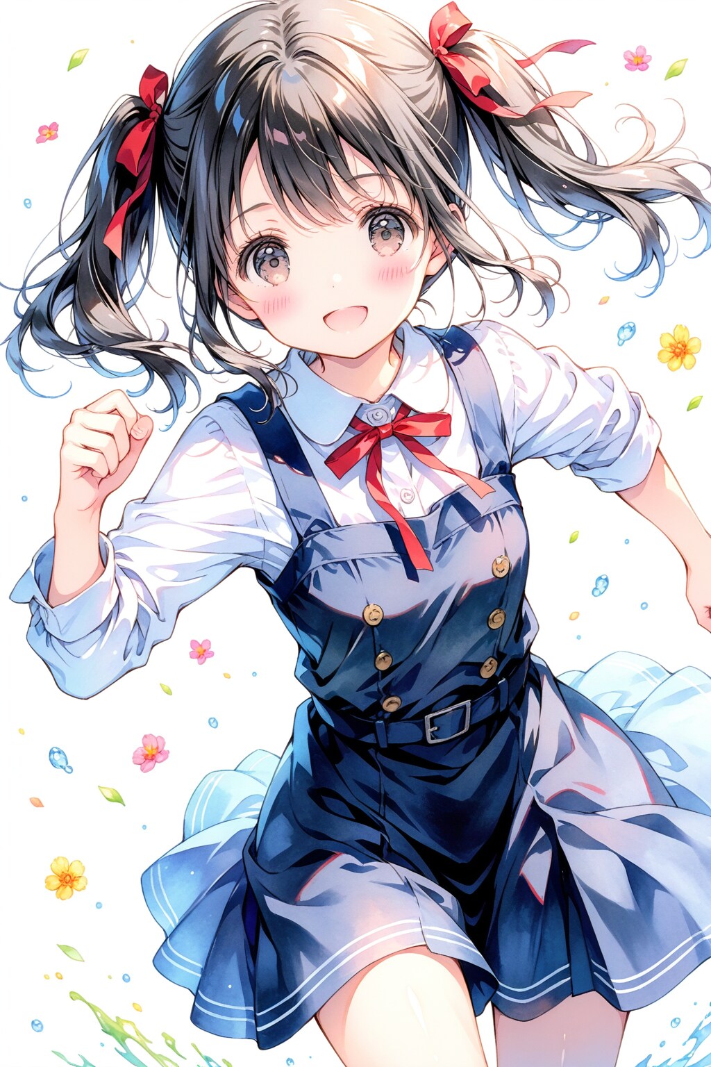 走る少女