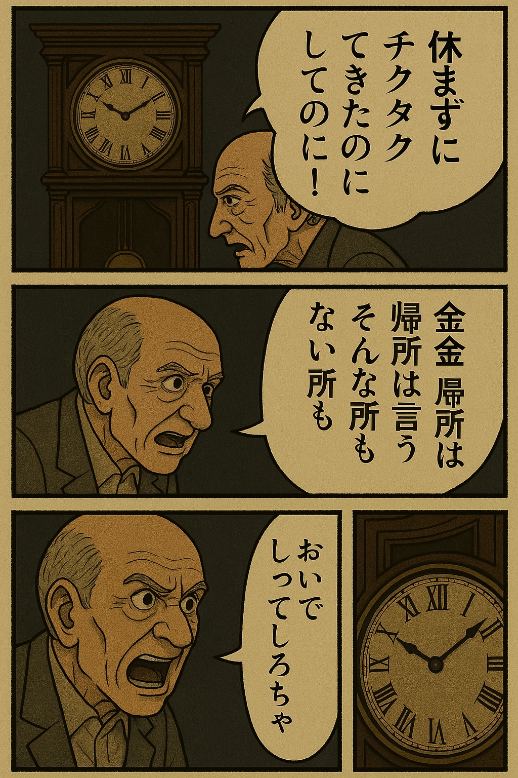 大きな古時計でくにへかえる