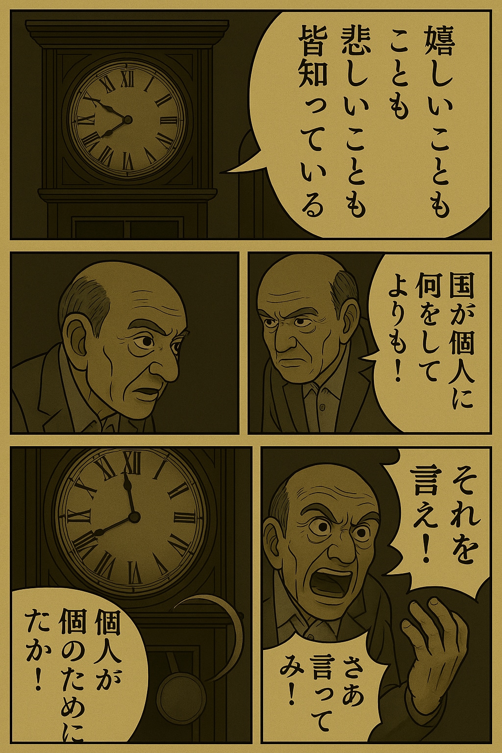 大きな古時計でくにへかえる