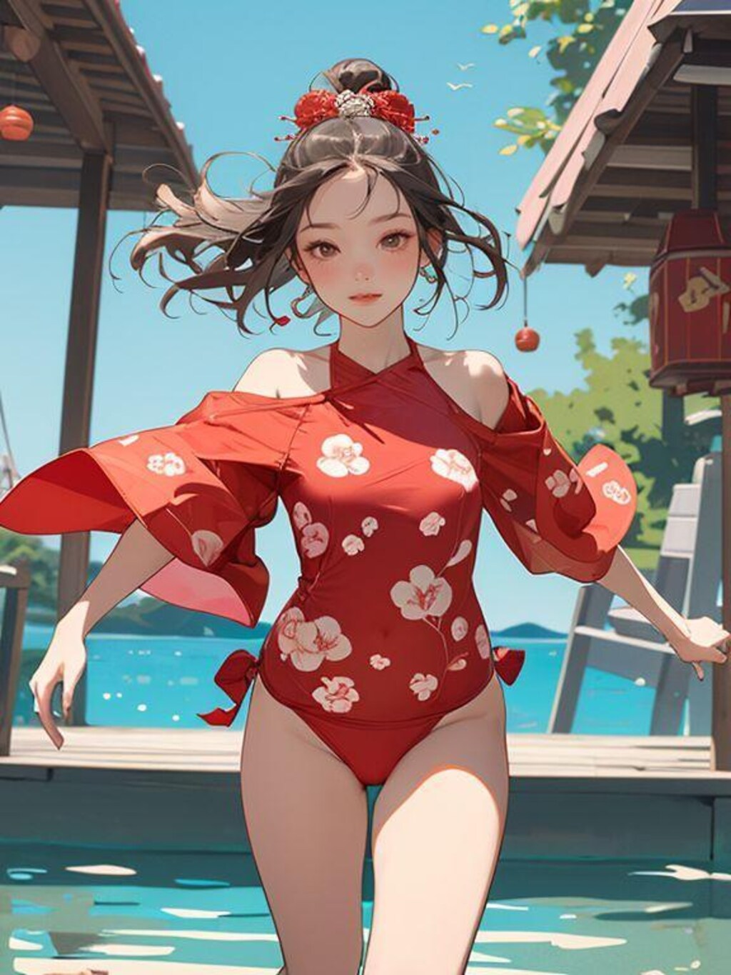 水浴び覗いてみた