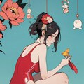水浴び覗いてみた 2枚目