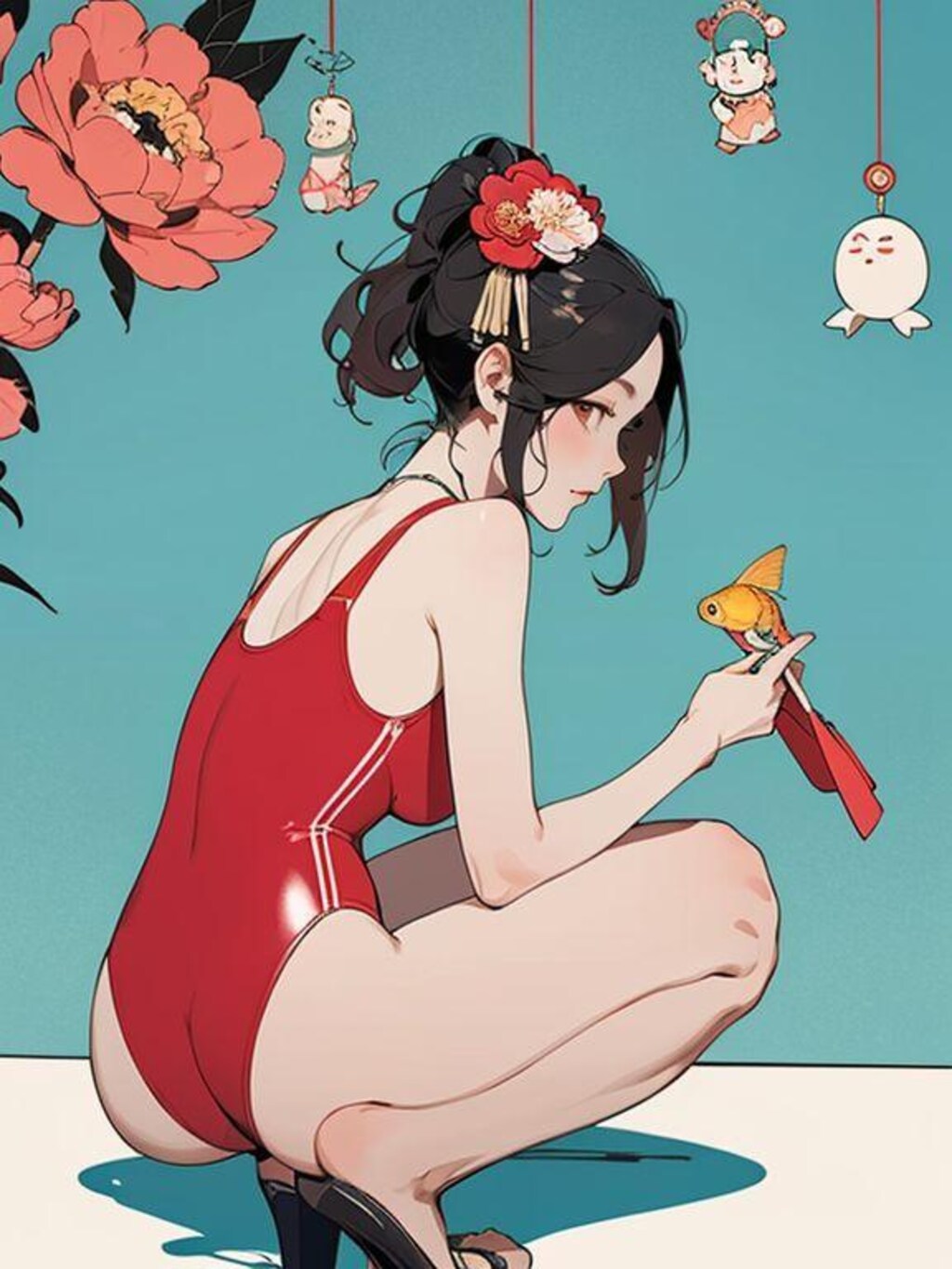 水浴び覗いてみた