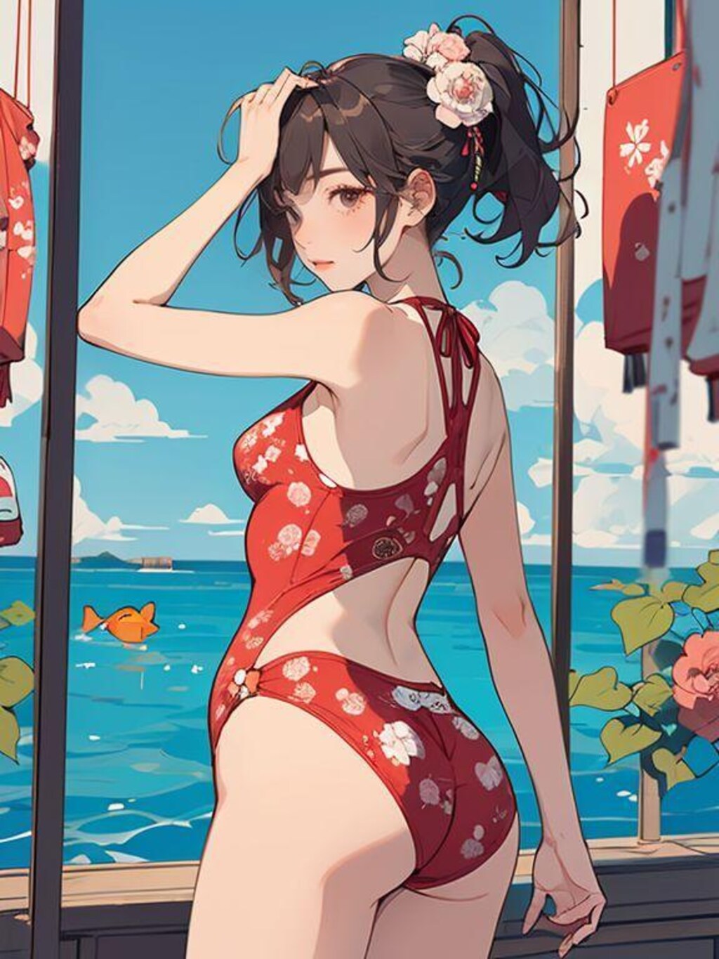 水浴び覗いてみた