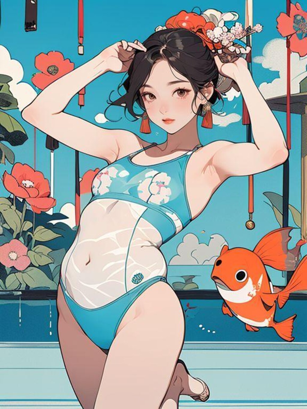 水浴び覗いてみた