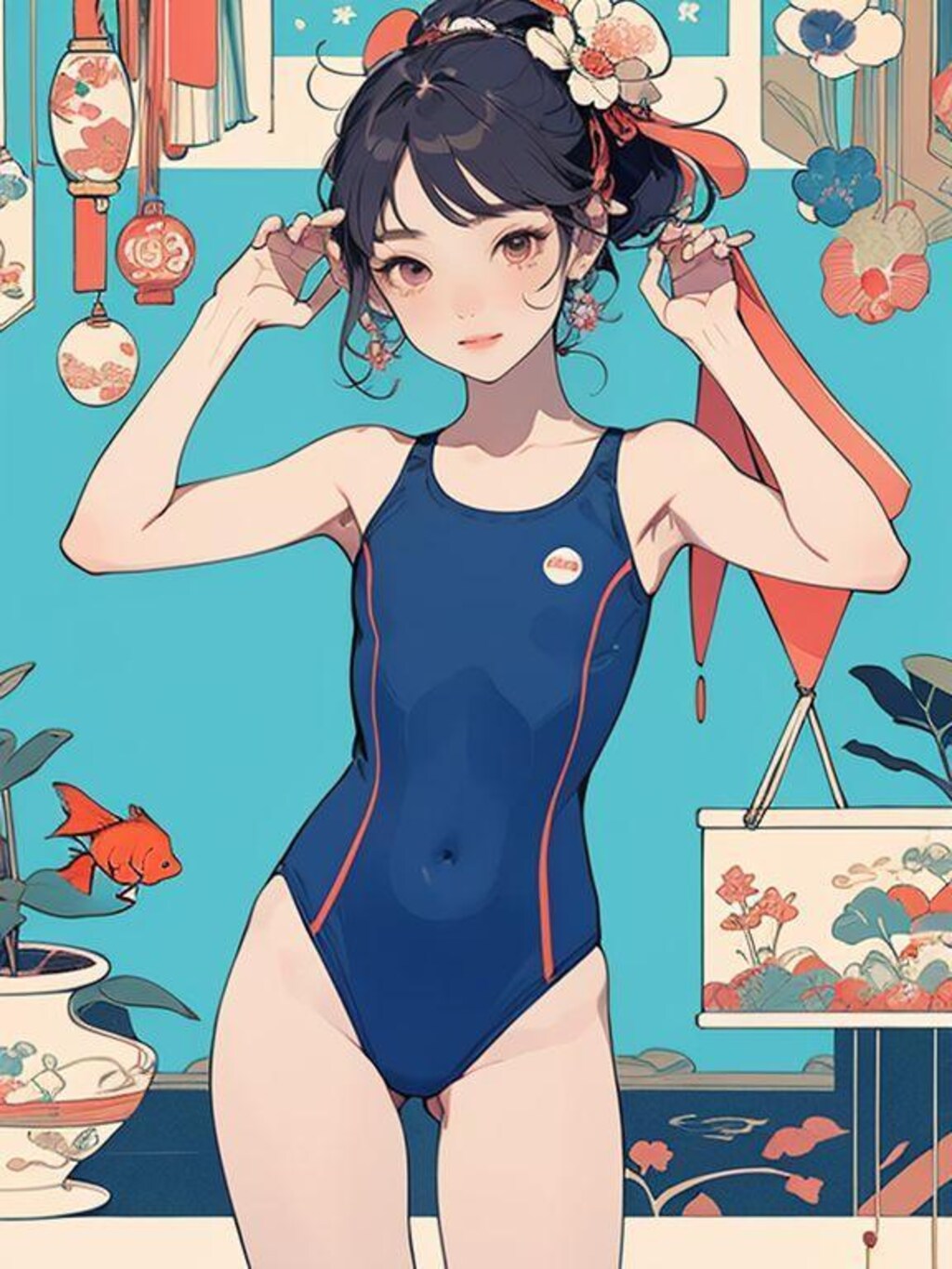 水浴び覗いてみた