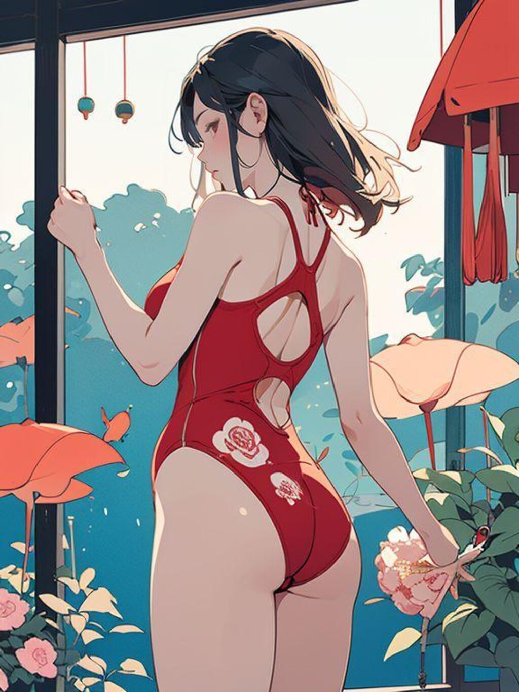 水浴び覗いてみた