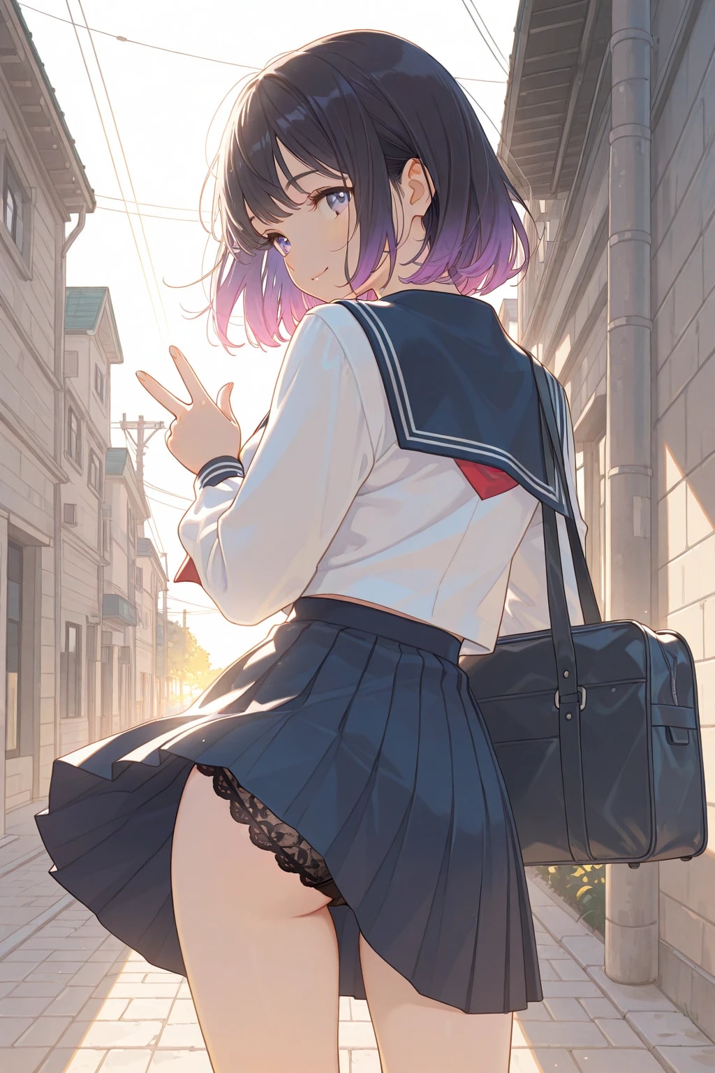 登校中