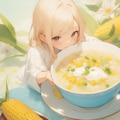 Corn soup 1 2枚目
