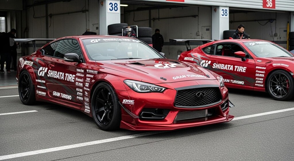 シバタイヤインフィニティクーペのドリ車