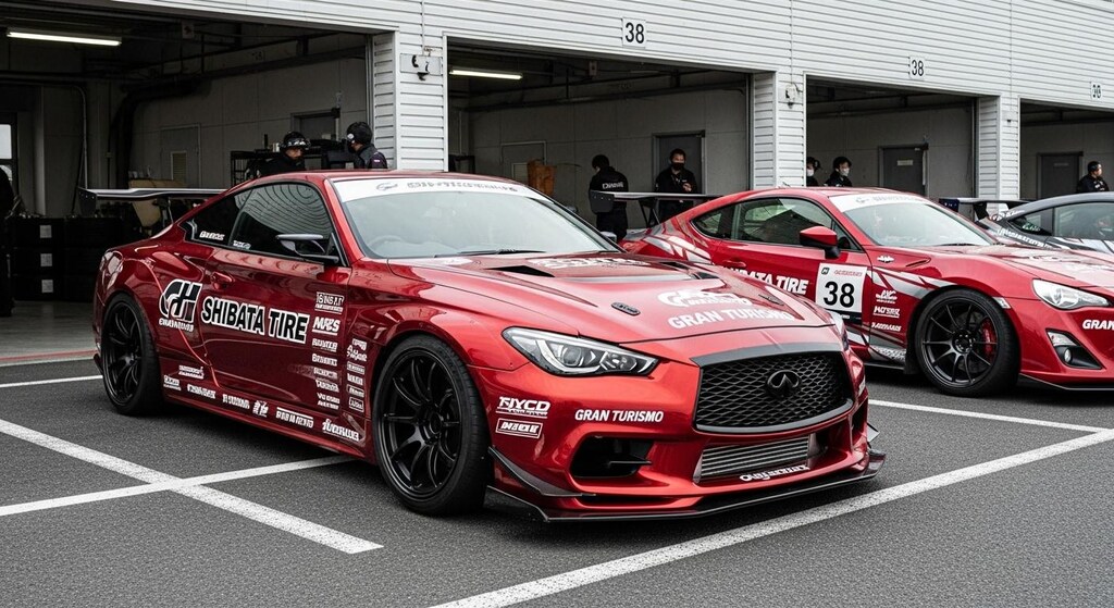 シバタイヤインフィニティクーペのドリ車