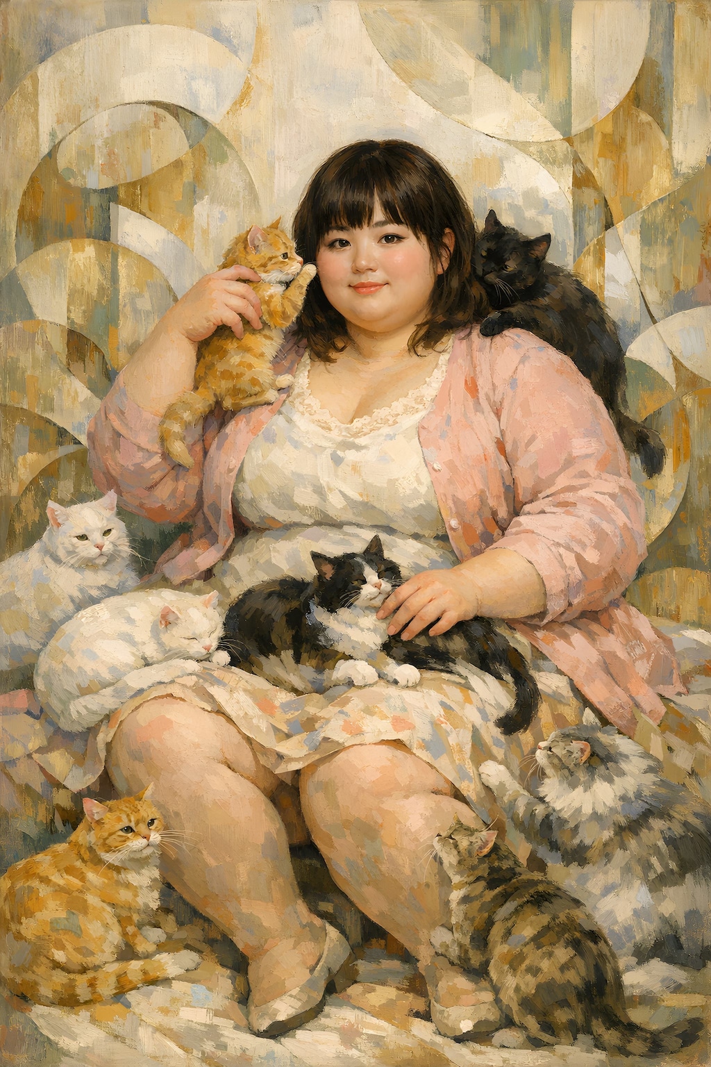 猫と私-ぽっちゃり編-